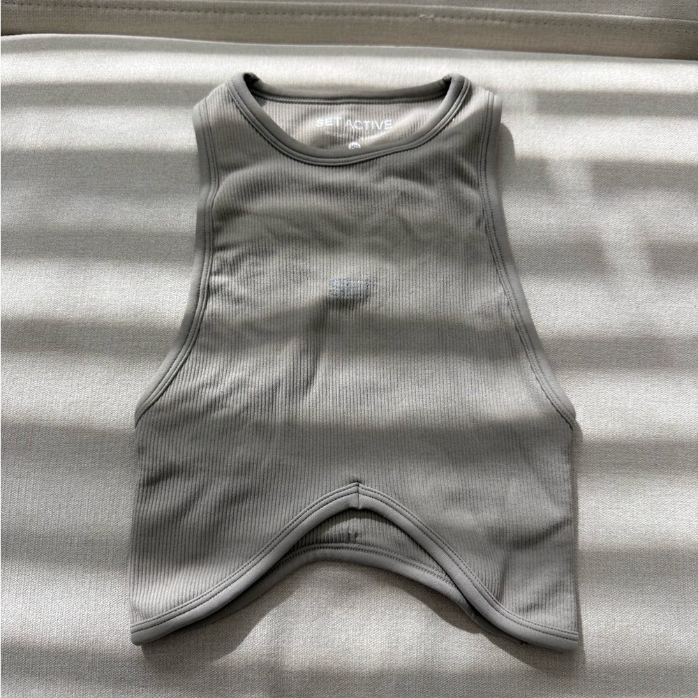 set active sculptflex high neck angle top